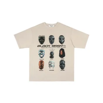 Retro Street Ghostface Band Trendy Ins Hip hop Loose Casual Half sleeved T shirt