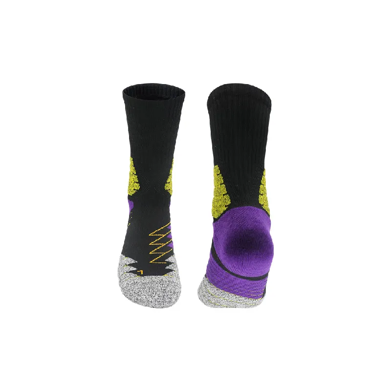 Fashionable Sporty Combed Cotton Basketball Socks-1