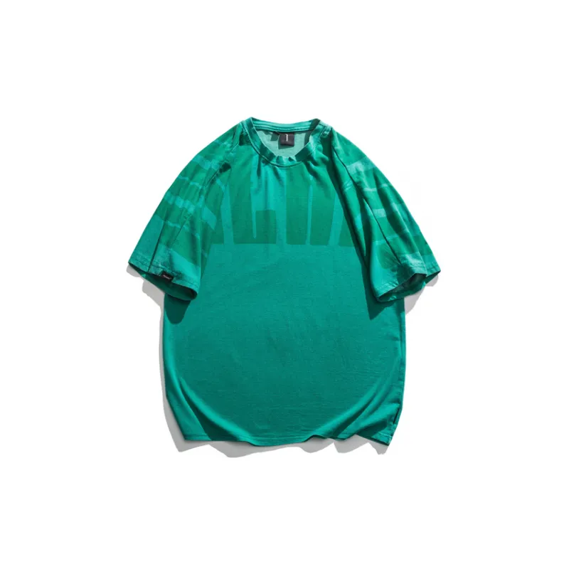 Retro Distressed Letter Print T Shirt-6