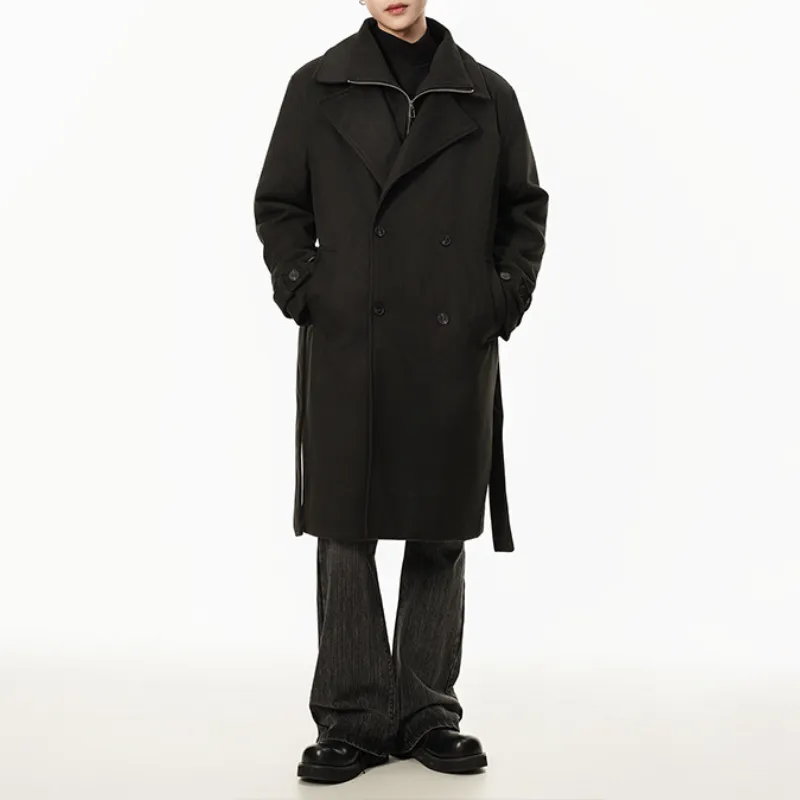 Fashionable Plain Zipper Coat-6