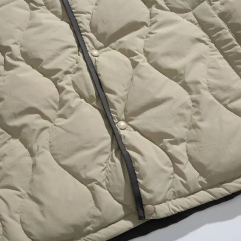 Casual Loose White Duck Down Jacket-10