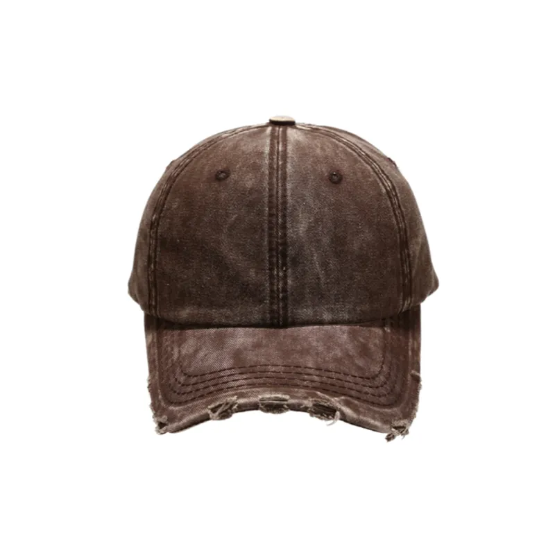 Washed Baseball Cap Curved Eaves-1