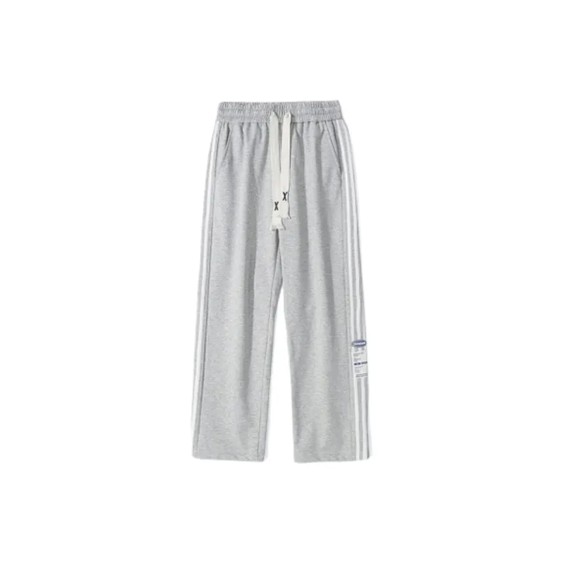 Loose Casual Brand Straight Pants-6