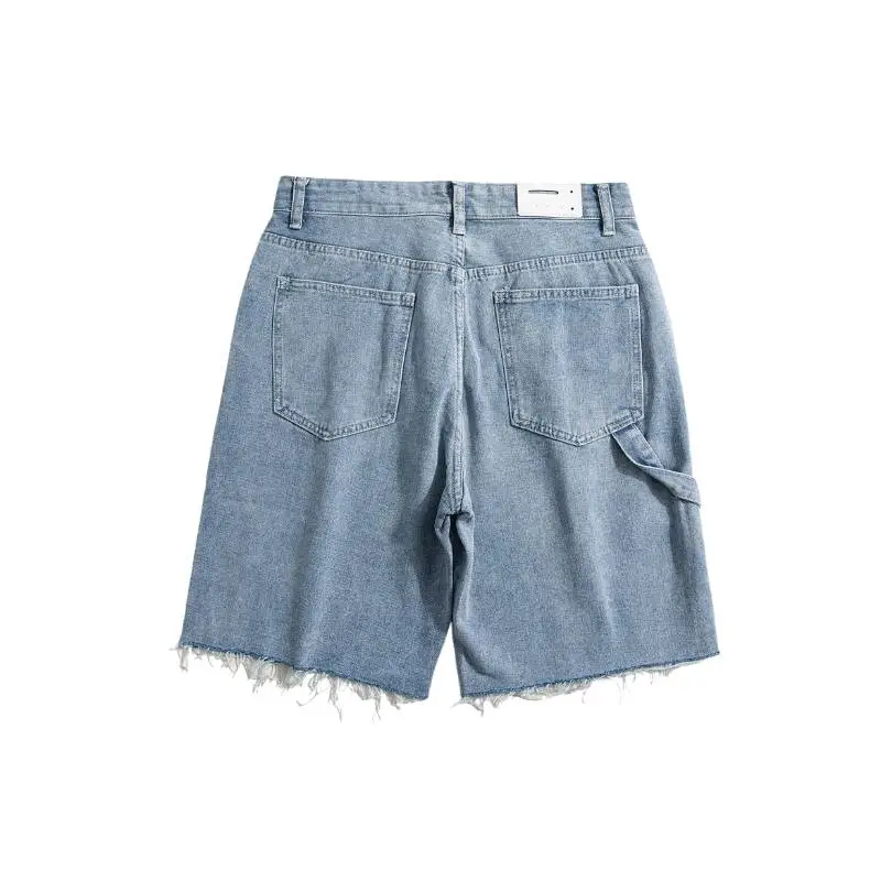 Fashion Loose Denim Shorts-1