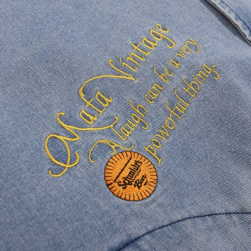 Cute Embroidery Funky Denim Jacket-3