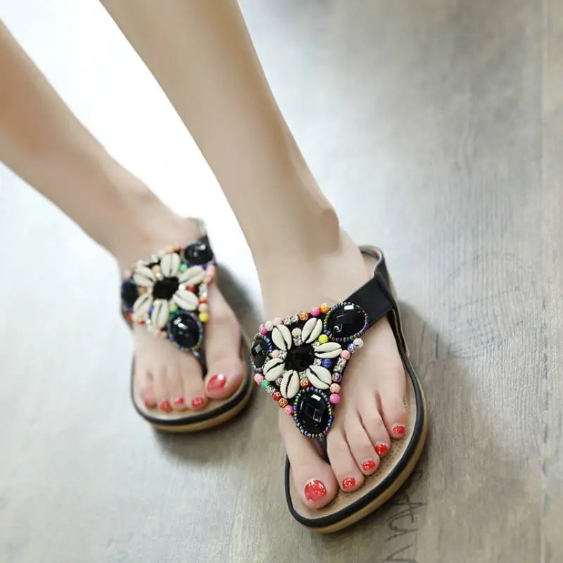Retro Shell Flip Flops-8