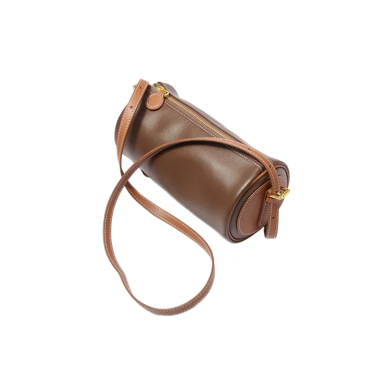 Retro Plain Crossbody Bag-2
