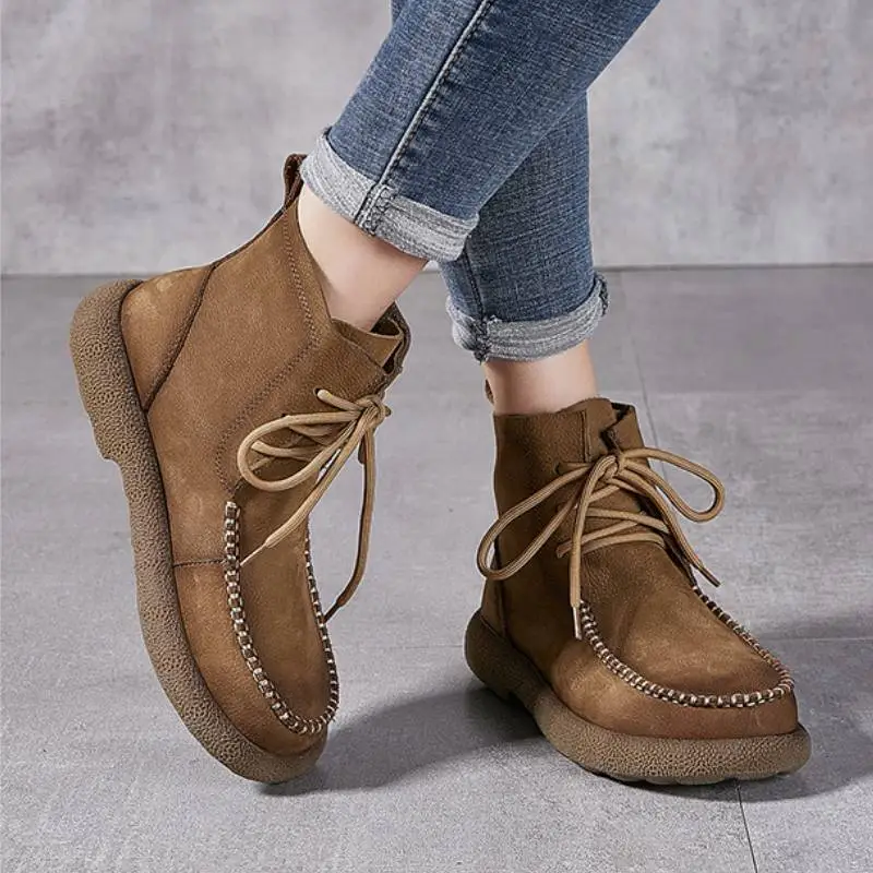 Retro Plain Martin Boot-2