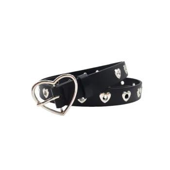 Fashionable Heart Leather Belt