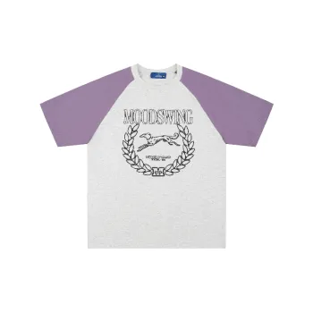 Casual Contrast Color Cotton T Shirt Unisex