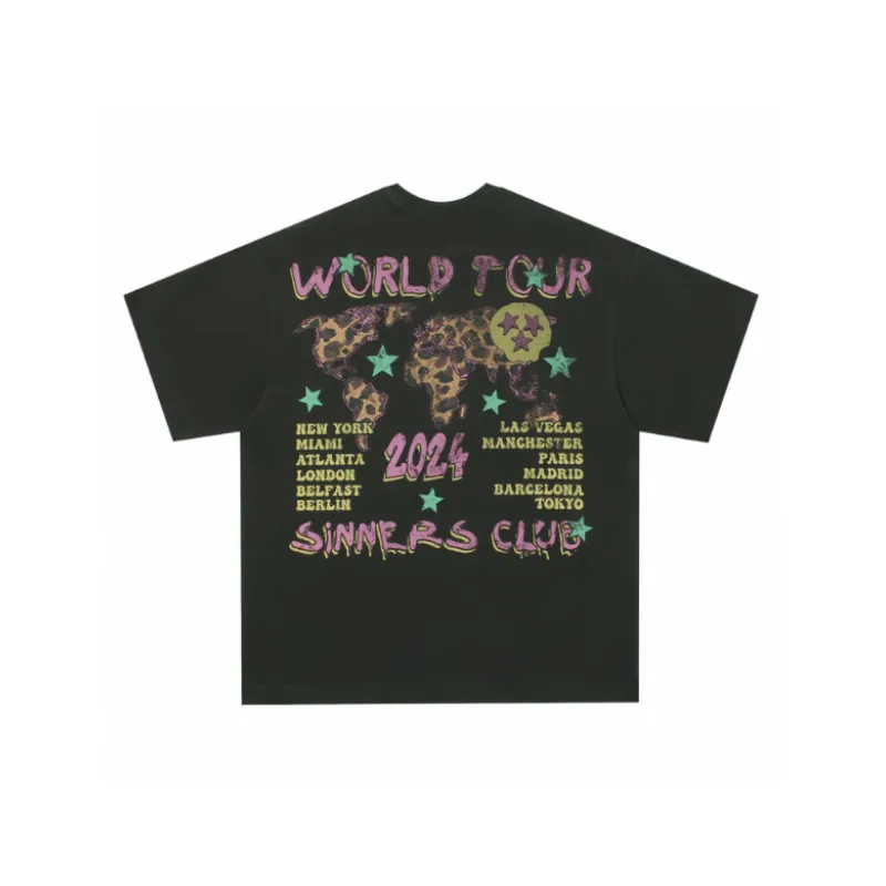 Retro Loose Skull Short Sleeved T Shirt-5