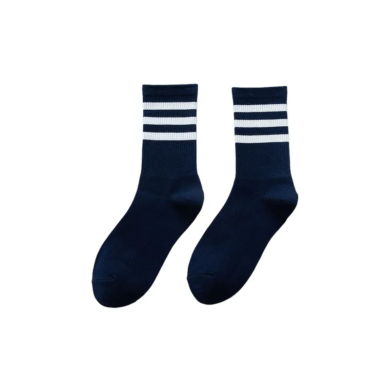 Fashionable Casual Cotton Mid Calf Sock-9