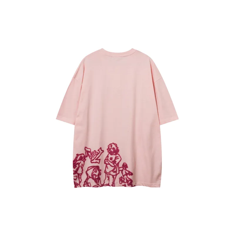 Casual Breathable 100% Cotton T Shirt-1