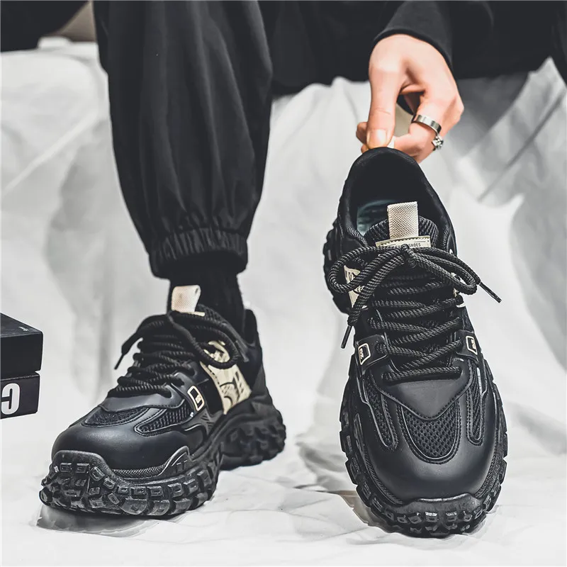 Sporty Breathable Chunky Sneakers-2