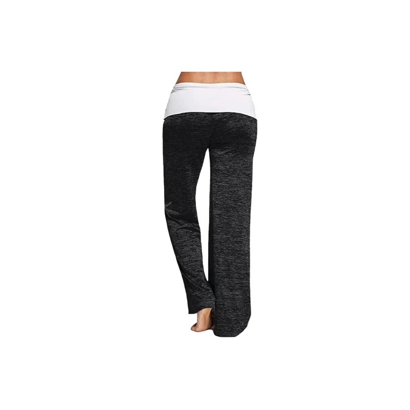 Simple Plain Cotton Blended Fabric Casual Pants Women-9