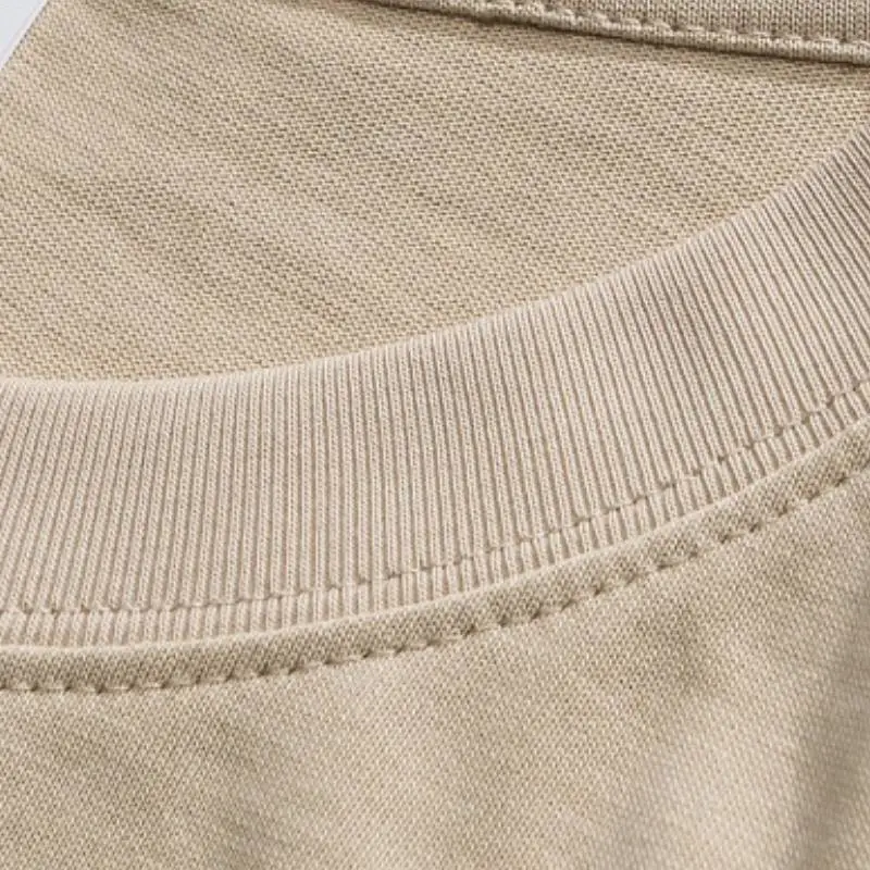 Simple Basics Cotton Blended Fabric T Shirt Unisex-4