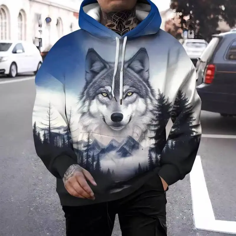 Casual Print 230g South Korean Silk Sweatshirt-2
