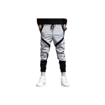 Loose Stitching Trendy All match Leg toe Casual Pants