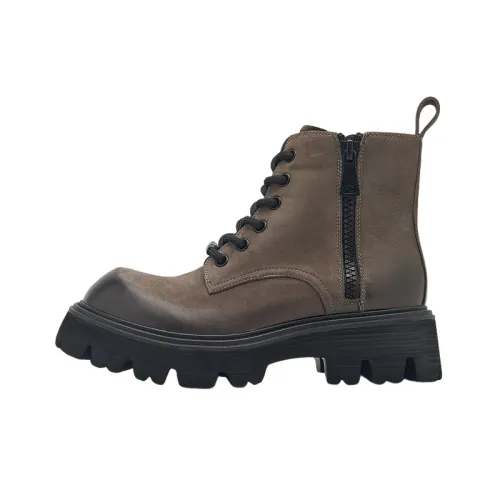 Simple Zipper Martin Boot