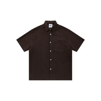 Casual Loose Jacquard Textured Fabric Shirt Unisex