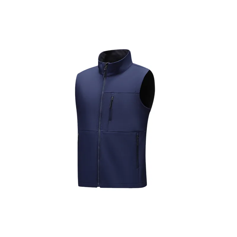 Casual Plain Blended Synthetic Fabrics Vest-0