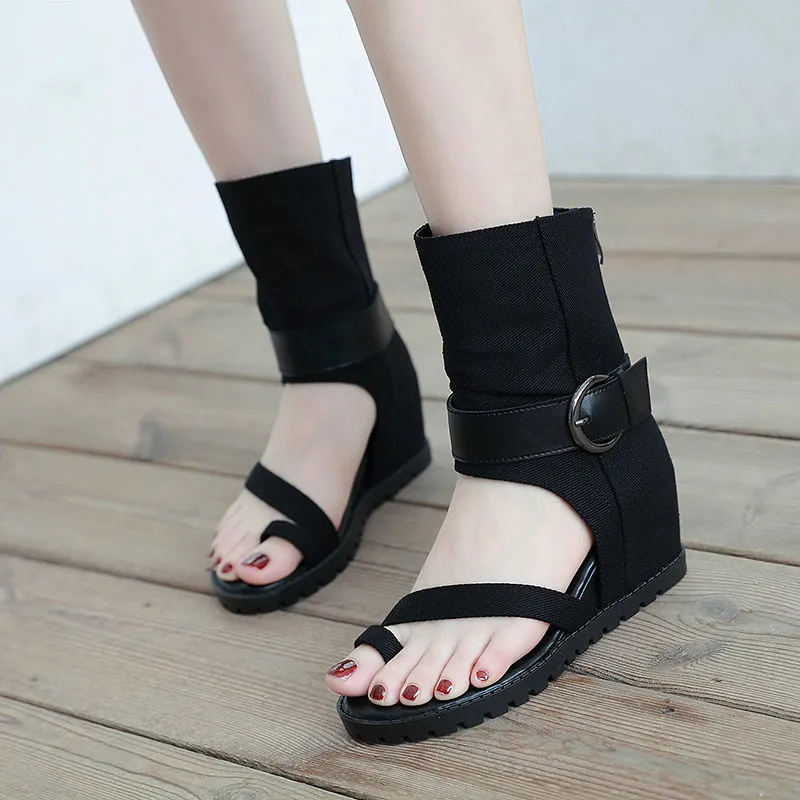 Fashionable Funky Ankle Boots-4