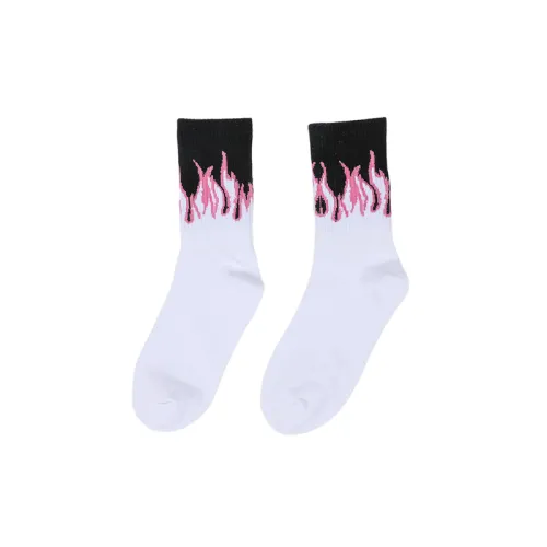 Fashionable Sporty 100% Cotton Mid Calf Sock