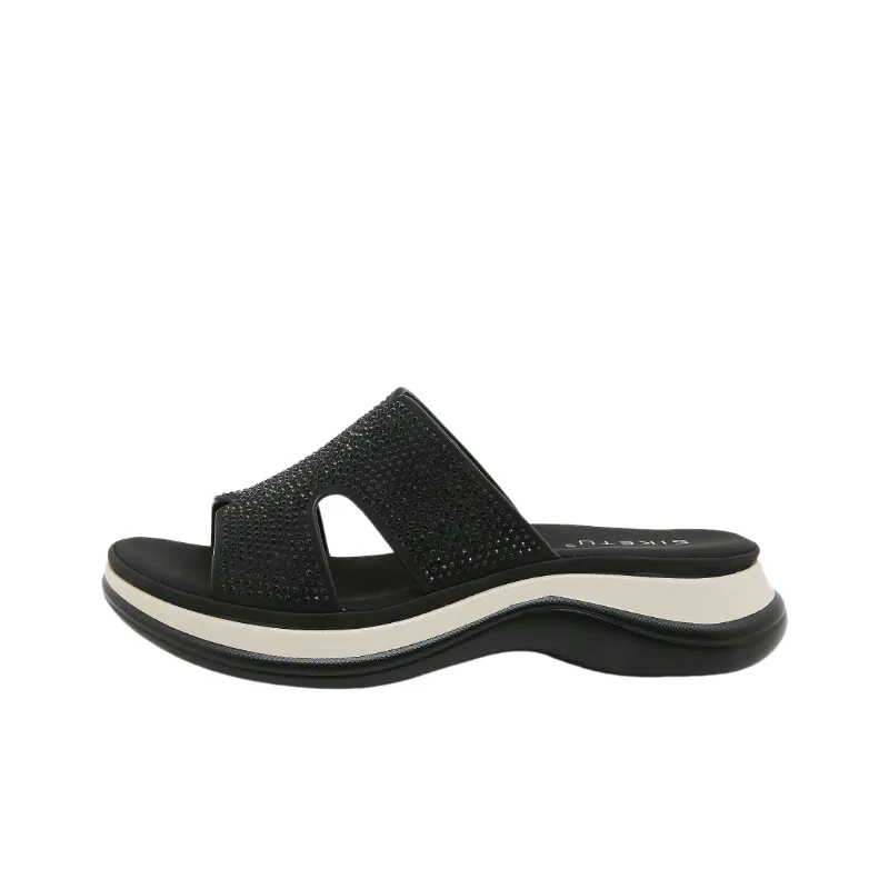 Casual Rhinestone Flip Flops-0