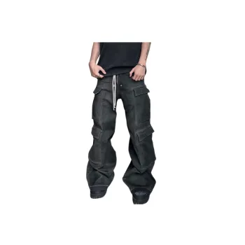 Street Simple Polyester Cargo Pants