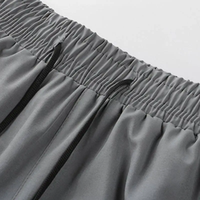 Sporty Plain Acrylic Fibres Sports Shorts-2