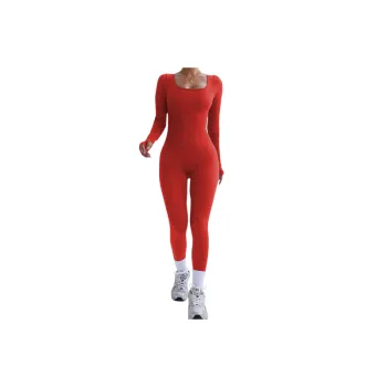 Simple Casual Blended Synthetic Fabrics Bodysuit Women