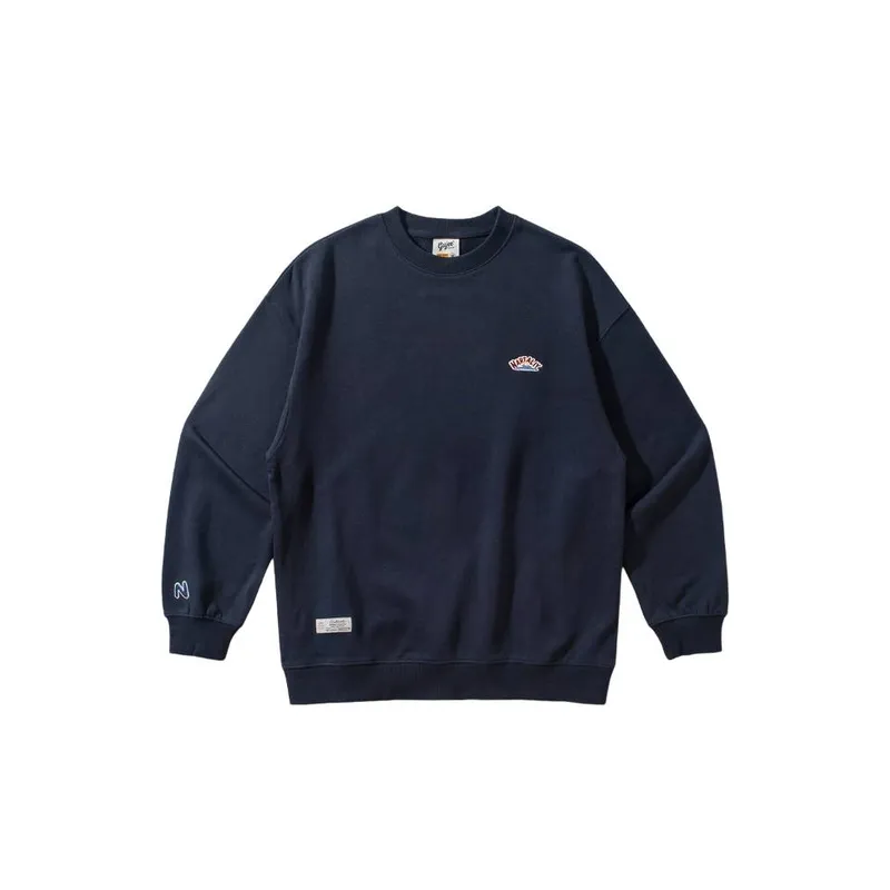 Loose and Versatile Letter Embroidered Casual Sweatshirt-2