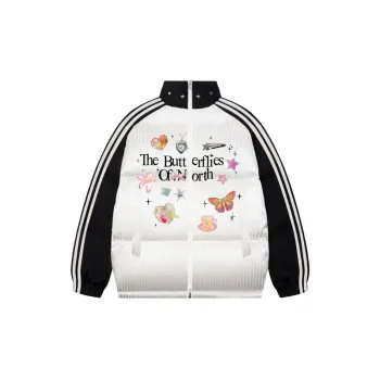 Warming Loose Blended Synthetic Fabrics Quilted Jacket