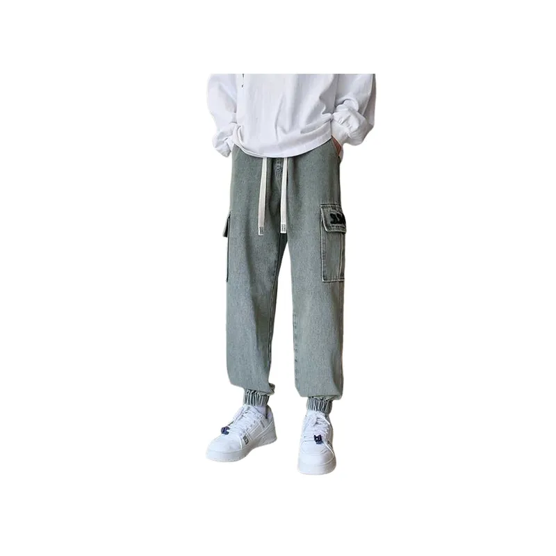 Loose Casual Elasticized Pants-0