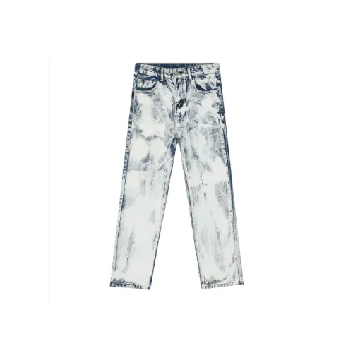 New Arrival Tie-Dye Loose Retro Straight-Leg Denim Pants