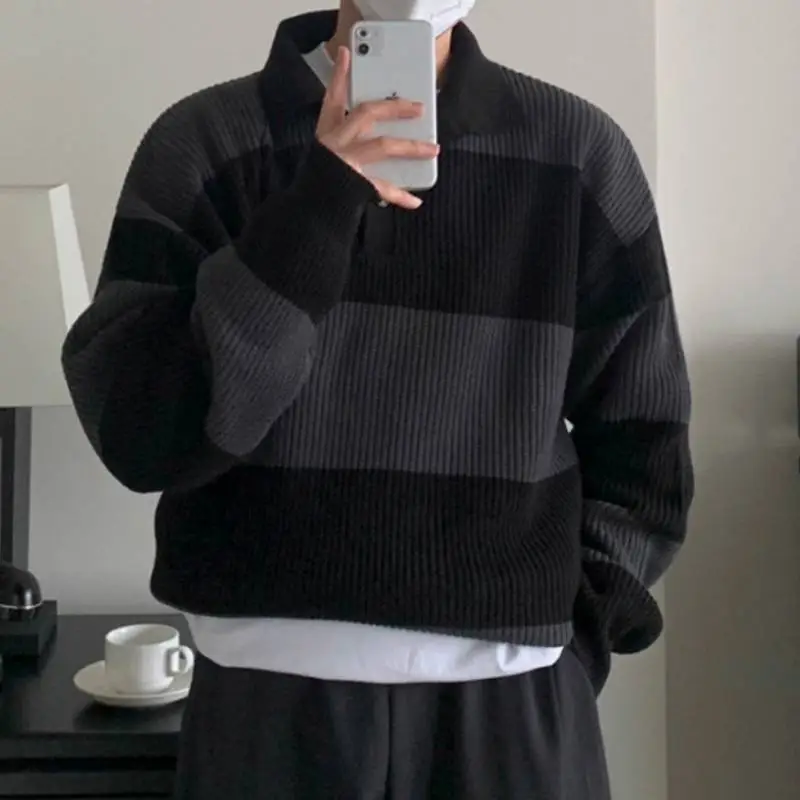 Casual Fashionable Loose Polo-2