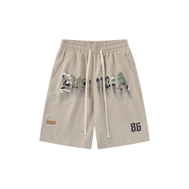 Fashionable Simple Polyester Casual Shorts-0