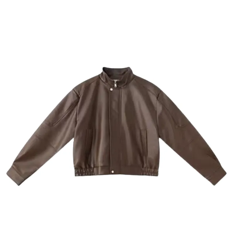 Retro Loose PU Jacket-3
