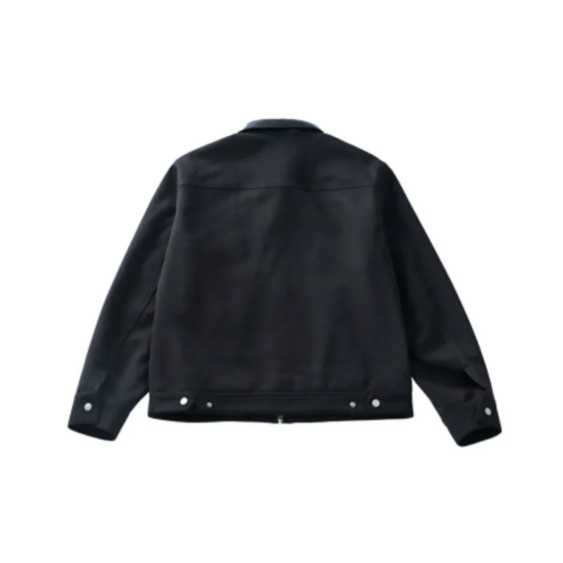 Casual Fashionable Loose Blended Synthetic Fabrics Jacket-3