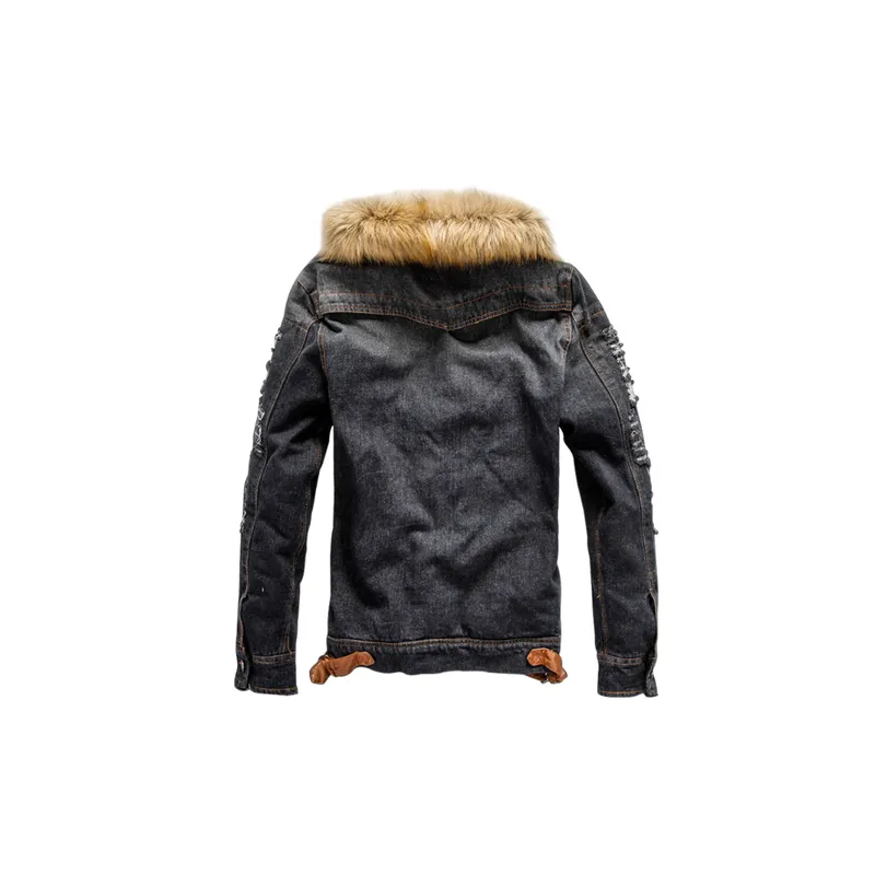 Fashionable Warming Denim Jacket-1