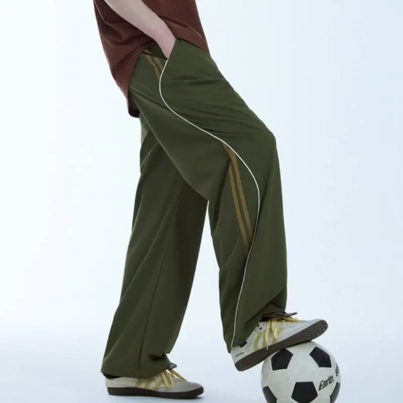 Casual Letter Nylon Sports Pants-12