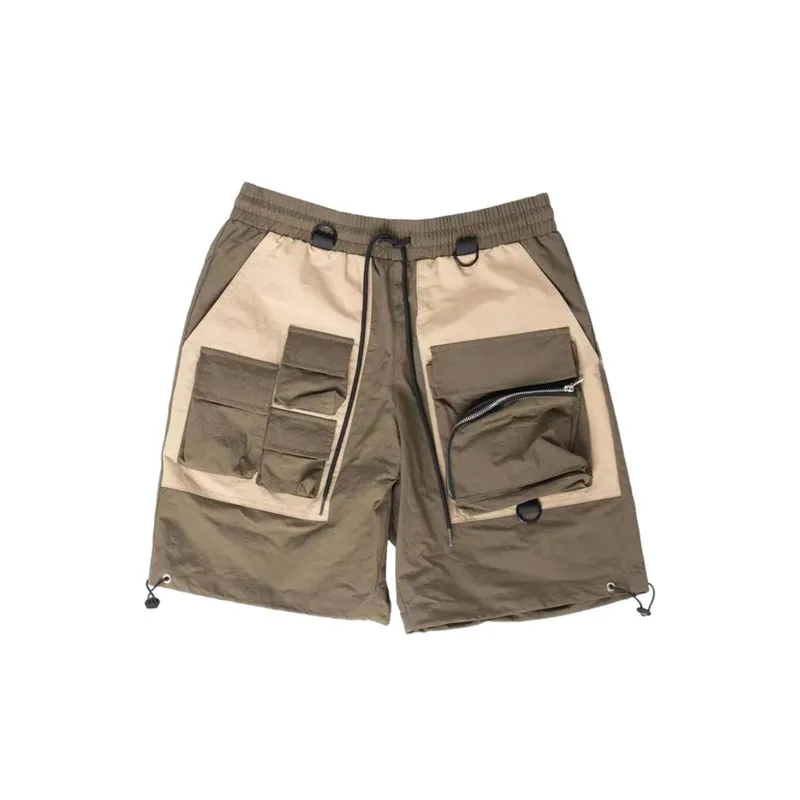Multi Pocket Loose Casual Shorts-0