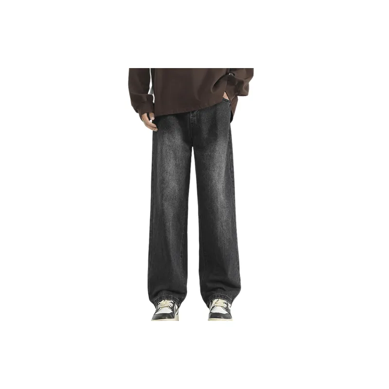 Basics Fashionable Denim Casual Pants-10