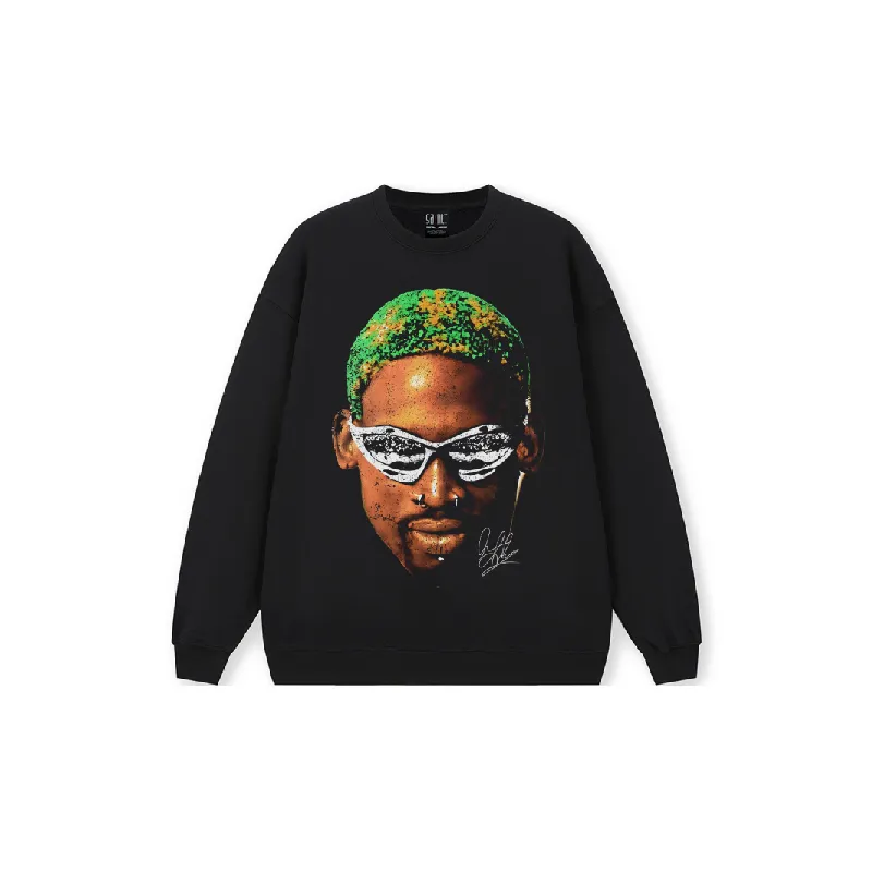 Retro Plain Loose Sweatshirt-0