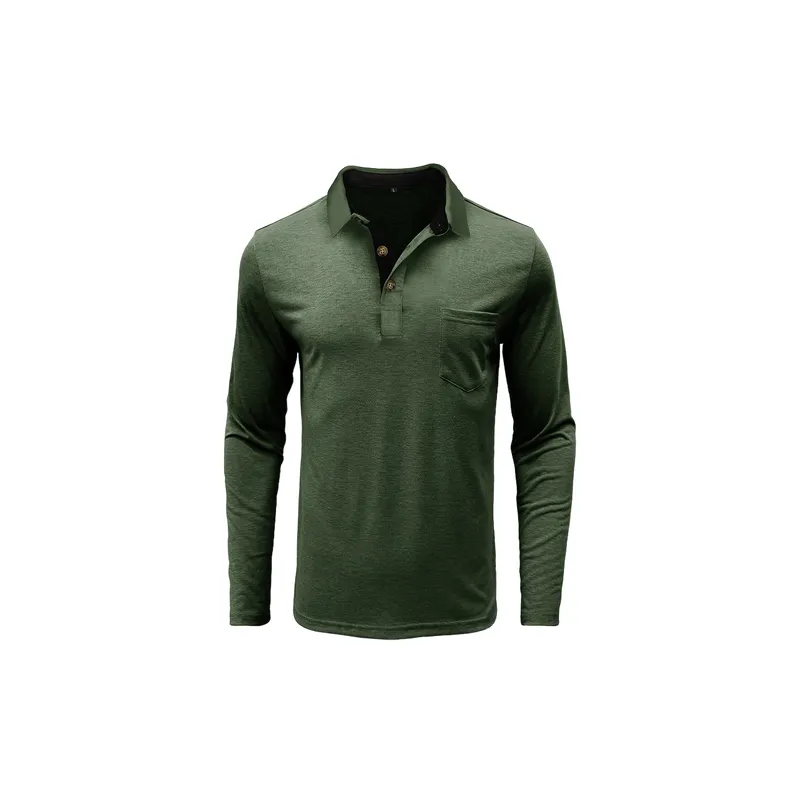 Simple Fashionable Cotton Blended Fabric Polo-2