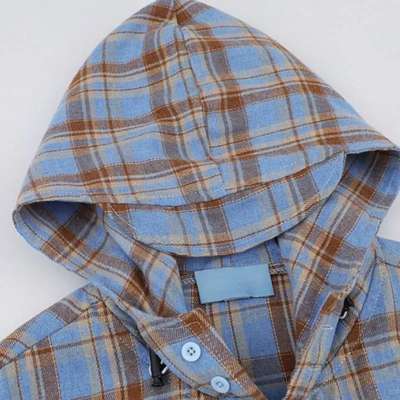 Retro Contrast Color Polyester Shirt Unisex-4