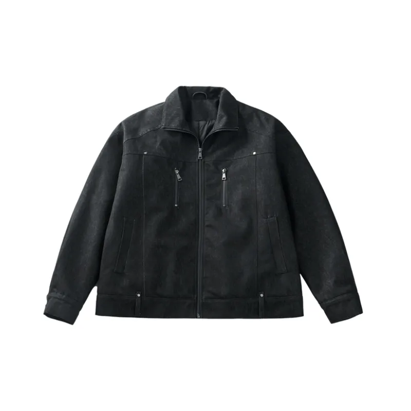 Casual Warming Loose Cotton Blended Fabric Jacket-0