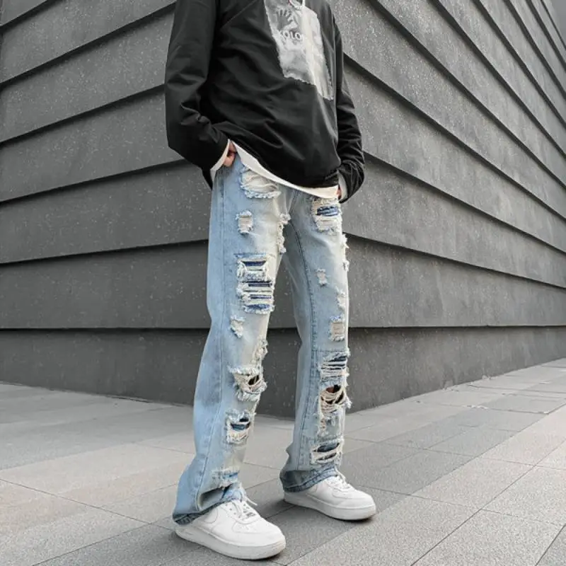 Street Straight Leg Jeans-3