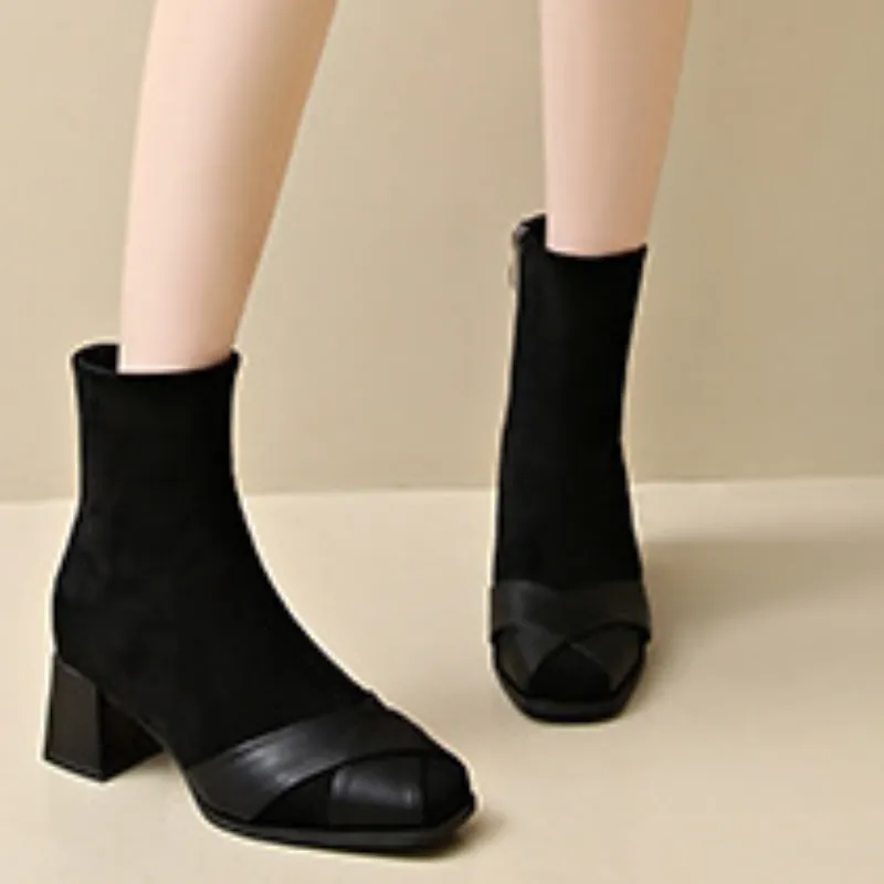 Fashionable Funky Ankle Boots-2