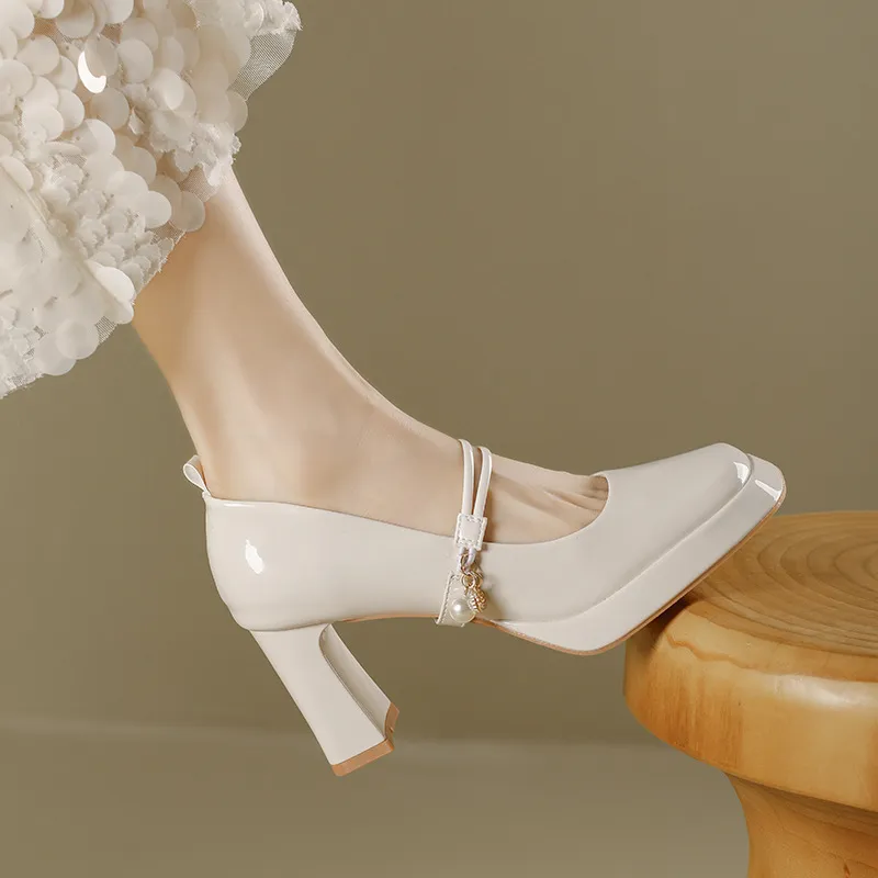 Romantic Plain High Heels-7